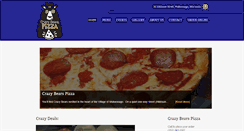 Desktop Screenshot of crazybearspizza.com